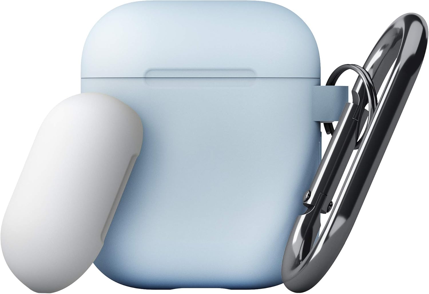 Discount 80% KeyBudz Elevate Switch Series AirPods Case with Carabiner Compatible with Apple AirPods 1 & AirPods 2 [Front LED Not Visible] (Black)