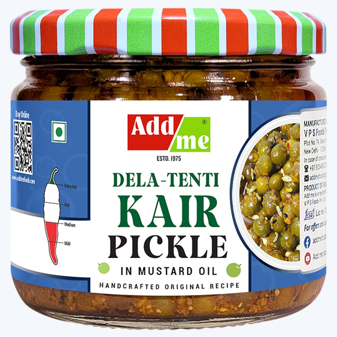 Add meRajasthani tenti Pickles 300g | HomemadeTeet dela ker Achar 300 gm Pack Glass Jar | kacche kair ka achar