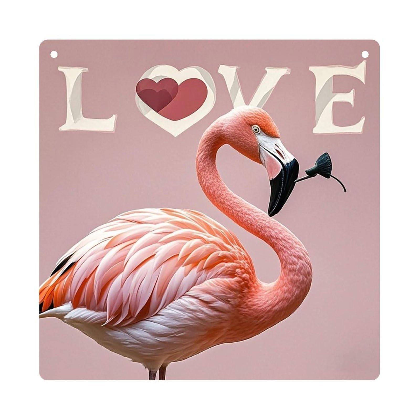 Love Flamingo (2) Hanging Ornament Wall Decor Pendant