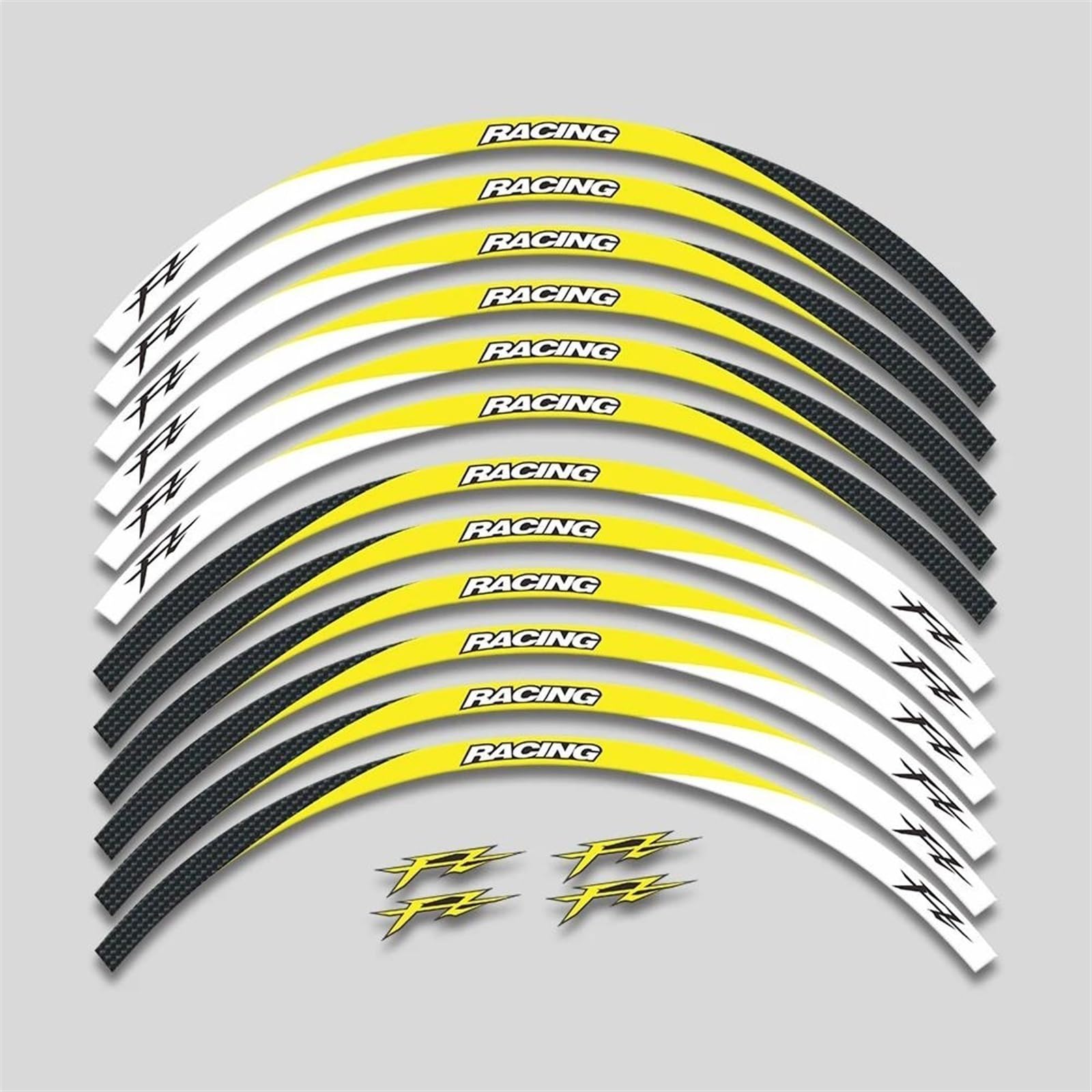 Stickers Motorcycle Wheel Stickers Reflective Decorative for FAZER FZ FZ1 FZ6 FZ07 FZ8 FZ09 FZ10 FZS1000(Style 18)