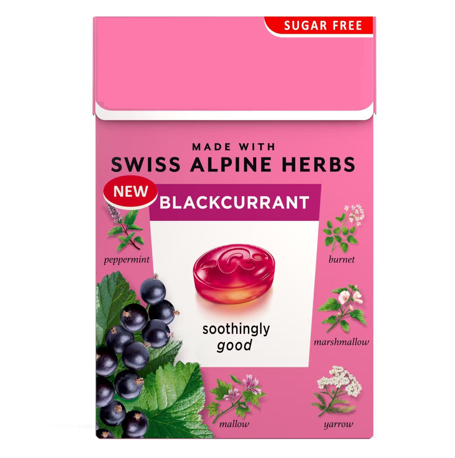 Recola Sugar Free Black Current (5 x 40g) | Swiss Herb Lozenges