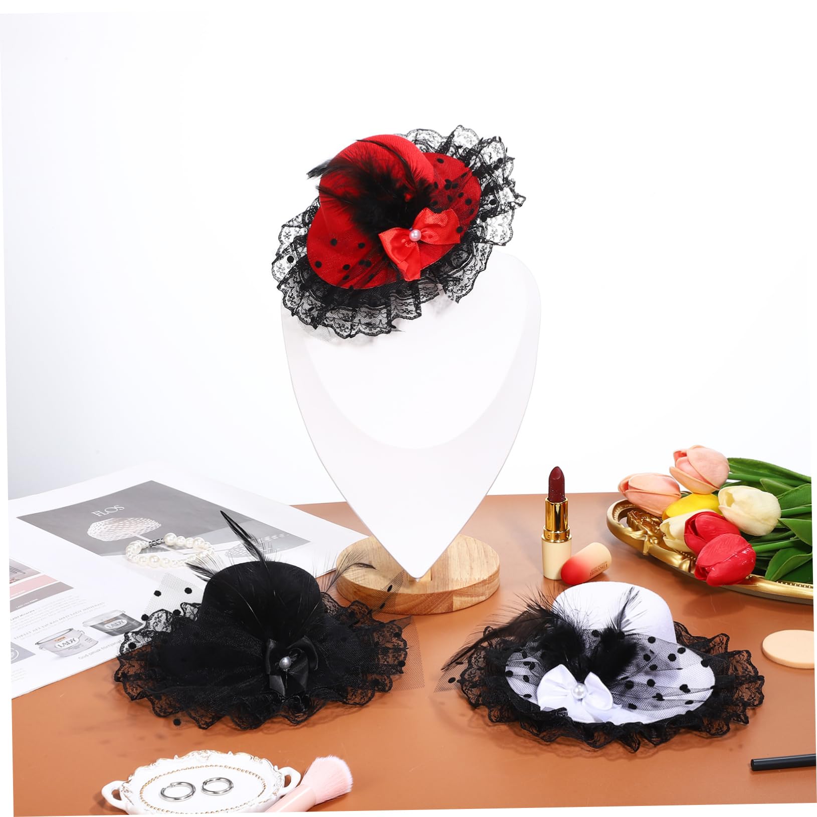 LIFKOME 12 Piezas Sombrero De Copa Fascinator Bonnet Sombrero De Sombrero De Fiesta De Té Sombrero Fascinator De Boda Mujeres Fascinator Novia Fascinator Sombreros Para Eventos