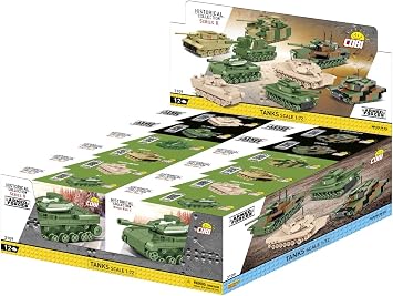 COBI Armed Forces CDU - 12 Tanks, Scale 172 Series II Building Set, 1669 Pieces