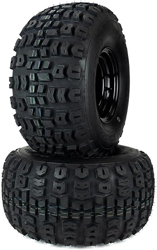 Miniatura 2 de (2) Conjuntos de neumáticos todo terreno 20x10.00-8 para Cub Cadet ZT1 50" 54" 634Z05430