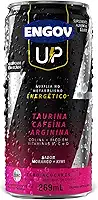 Engov Up Morango - Bebida Gaseificada para Energia, Disposição e Melhora de Foco - Cafeína, Taurina, Arginina, Baixo em Calorias e Sódio - 269ml