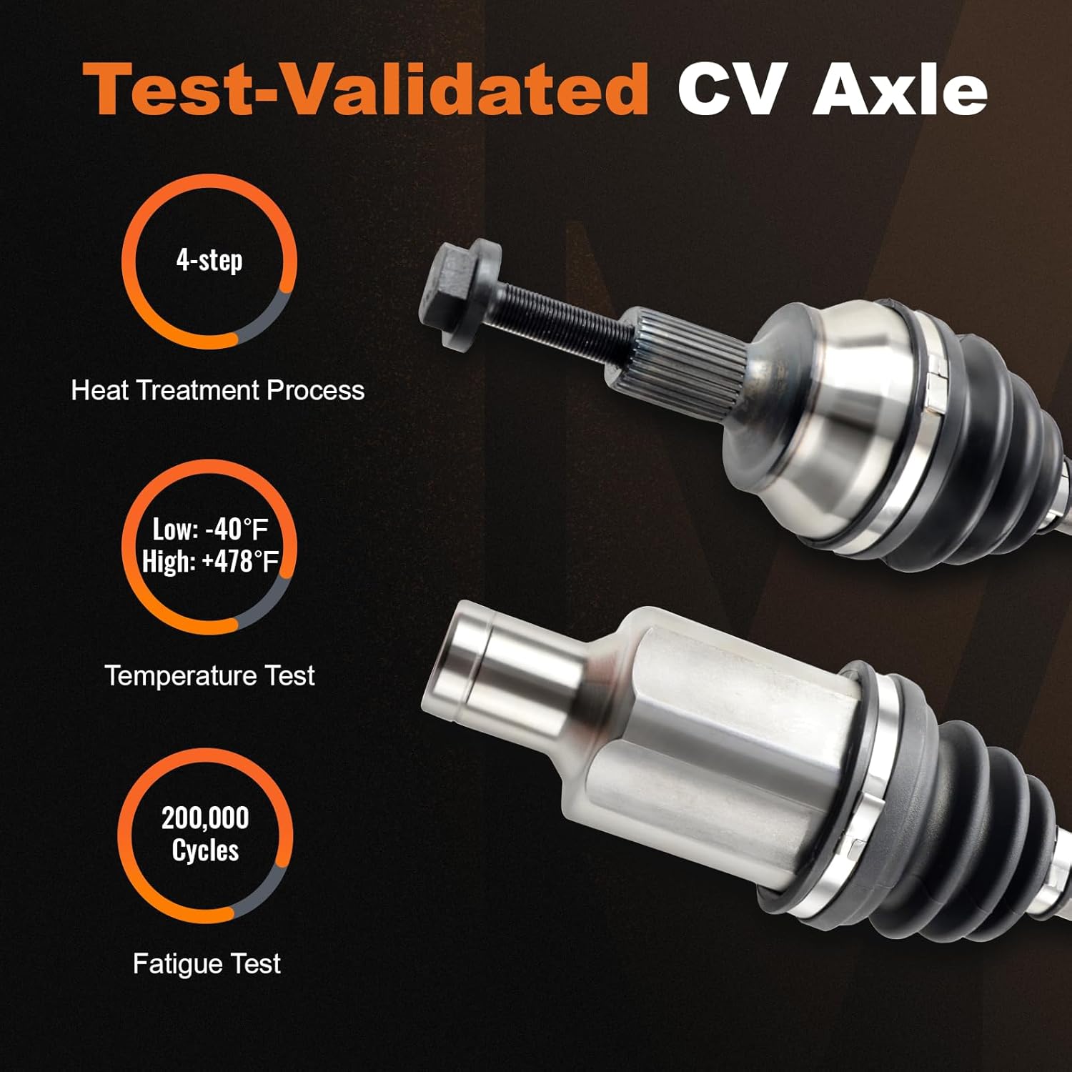 ODM Front Left CV Axle Shaft Assembly Fit For Mercedes-Benz 2008-2010 C300 V6 3.0L AWD, 2013-2014 C300 V6 3.5L, 2013-2015 C350 V6 3.5L AWD, 2015-2015 F400 V6 3.0L, 669306 Driver Side CV Axle ME-8-8573