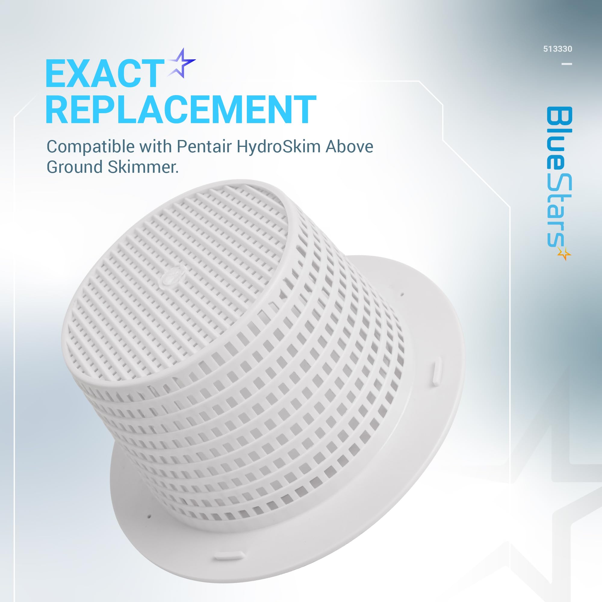 Panier D'Écumoire De Piscine Compatible Avec Les Skimmers Automatiques Hayward SP1091WM, Panier D'Écumoire De Piscine Compatible Avec Pentair HydroSkim 513330 (2 Pièces