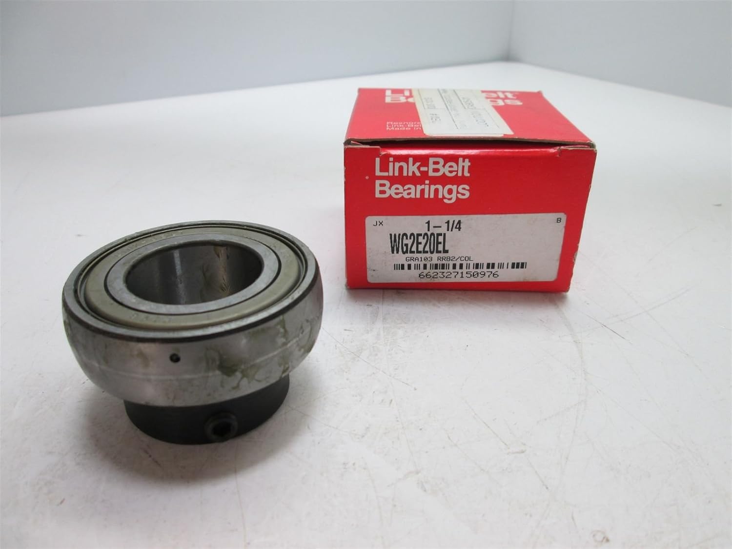 Link-Belt WG2E20EL Ball Insert Bearing, Bore: 1.25", 5600RPM Max