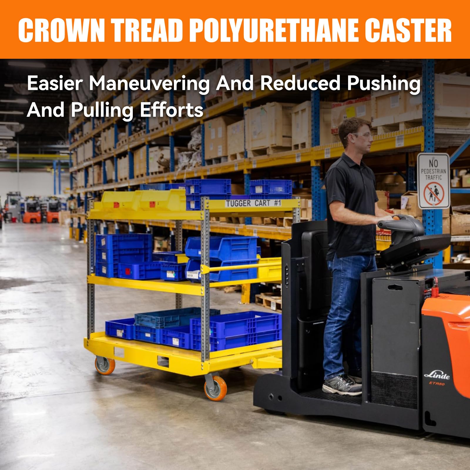 Humagineer 5x2 Caster Wheels Heavy Duty - Industrial Grade Casters With - View #6