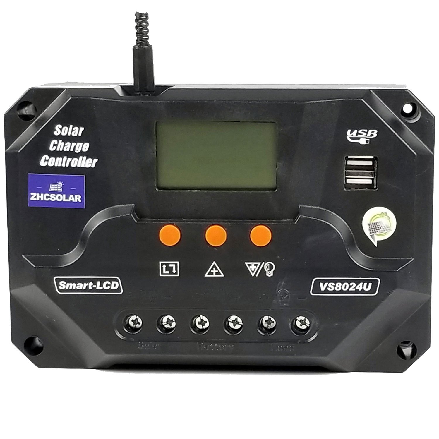 80a Solar Charge Controller Pwm 12v 24v 100v Pv Input Solar Panel
