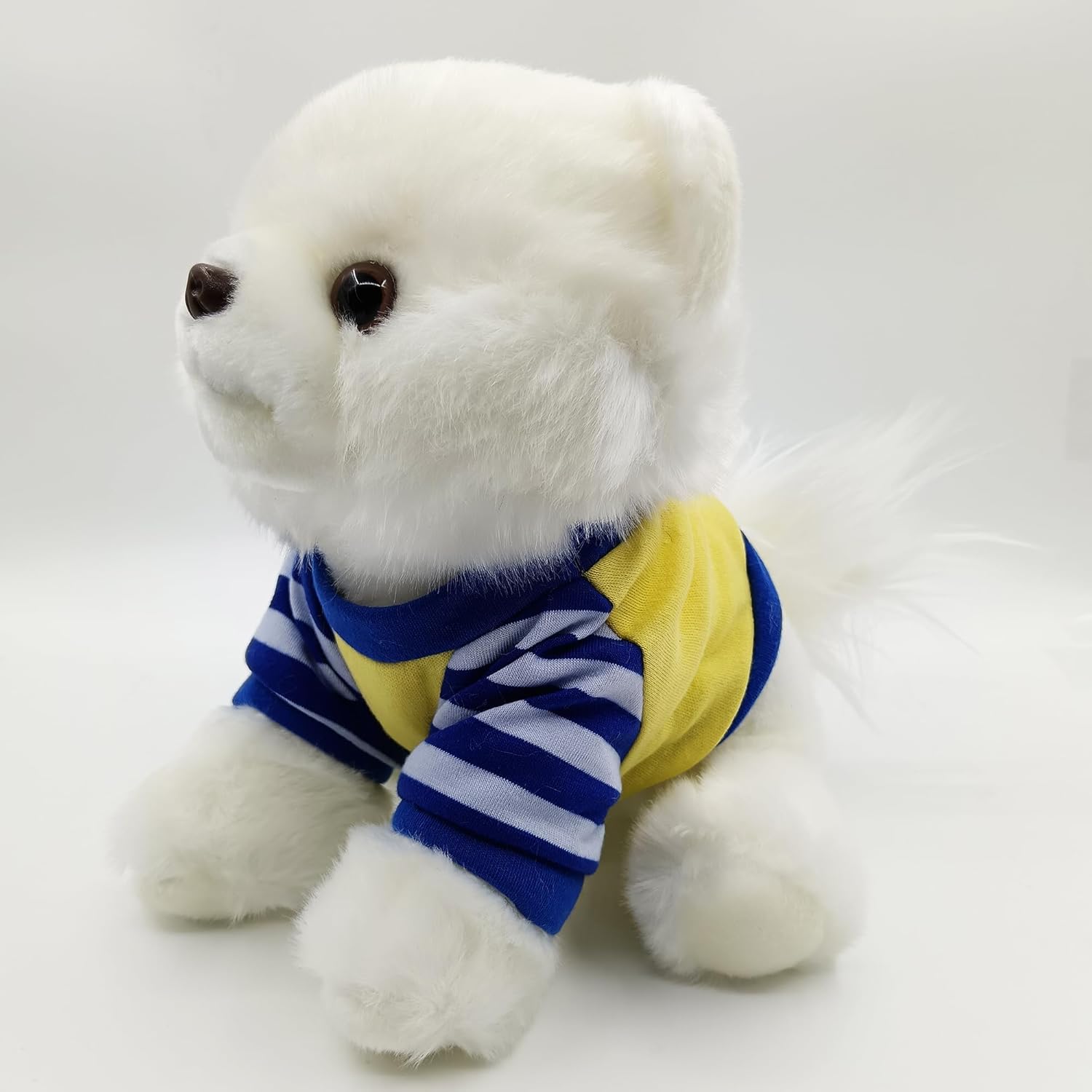 Plush Pomeranian Stuffed Animals Toy Dog,Cute Soft Plush Pomeranian Dog,Lifelike Pet Puppy Present Gift for Girls Boys - Image 2