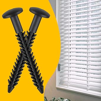 Shutter Screws Black 3 Inch Shutter Clips | Exterior Louver Fasteners for House Wardrobe Business Users Work Home Users Professionals