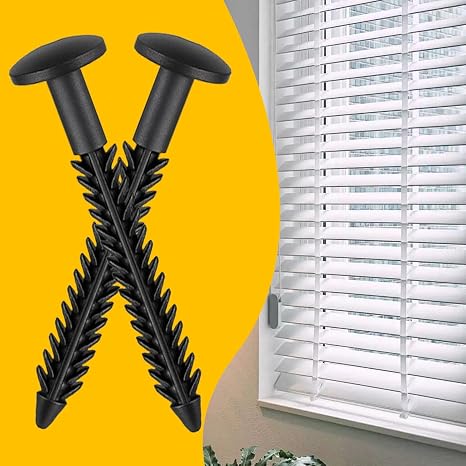 Shutter Screws Black 3 Inch Shutter Clips | Exterior Louver Fasteners for House Wardrobe Business Users Work Home Users Professionals