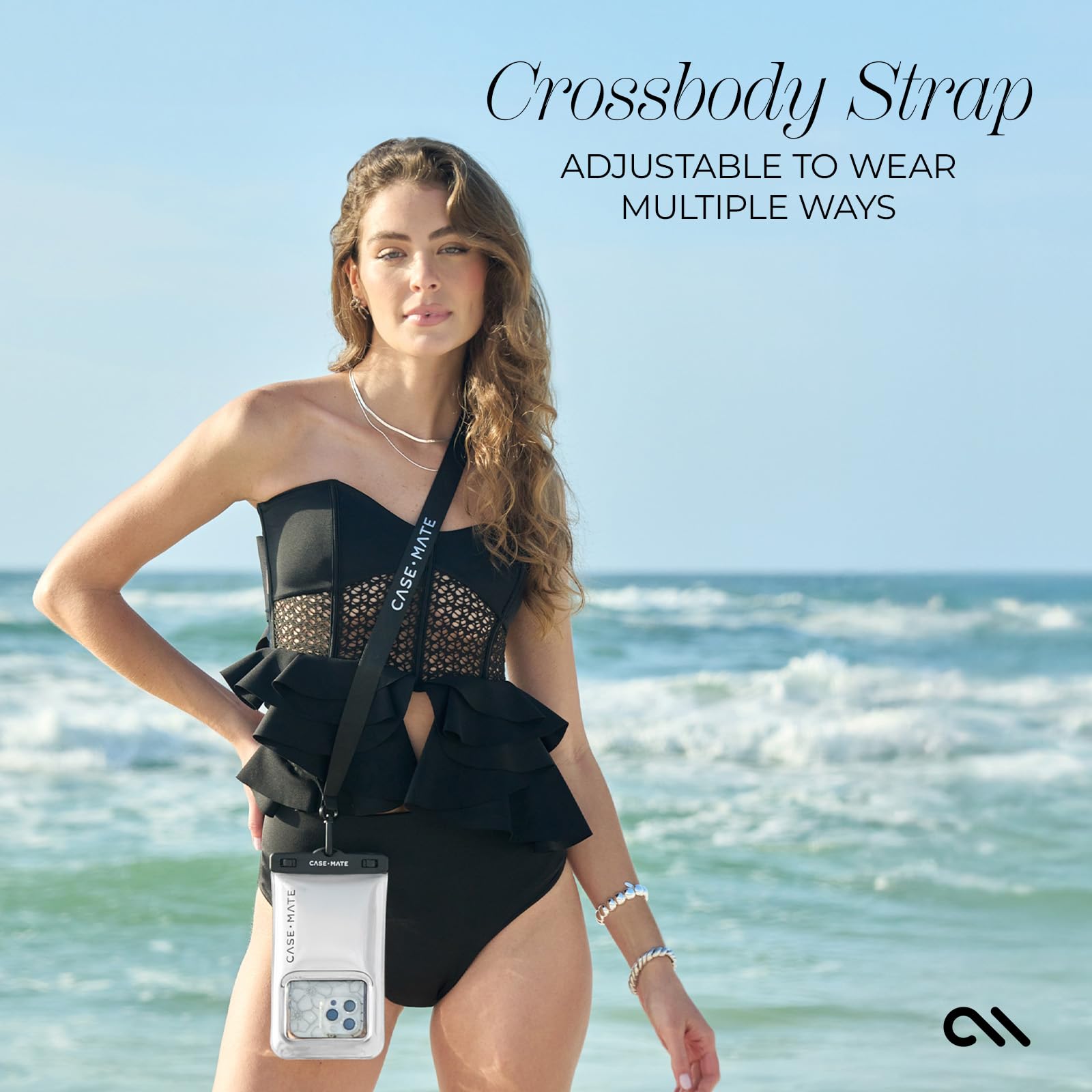 Case-Mate Confezione da 2 custodie impermeabili IP68 per telefono, custodia galleggiante impermeabile con cordino a tracolla, accessori da viaggio per spiaggia, nave da crociera, compatibile con tutti