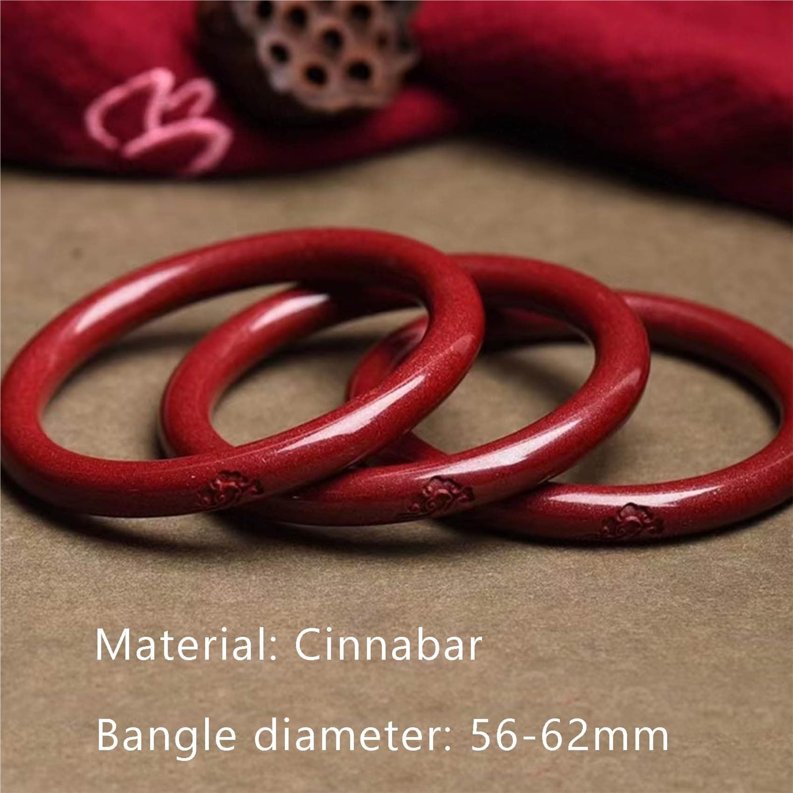 Braccialetto Feng Shui con cristalli cinabro da donna, braccialetto portafortuna con nuvole di buon auspicio, gioielli vintage con pietre naturali per la prosperità
