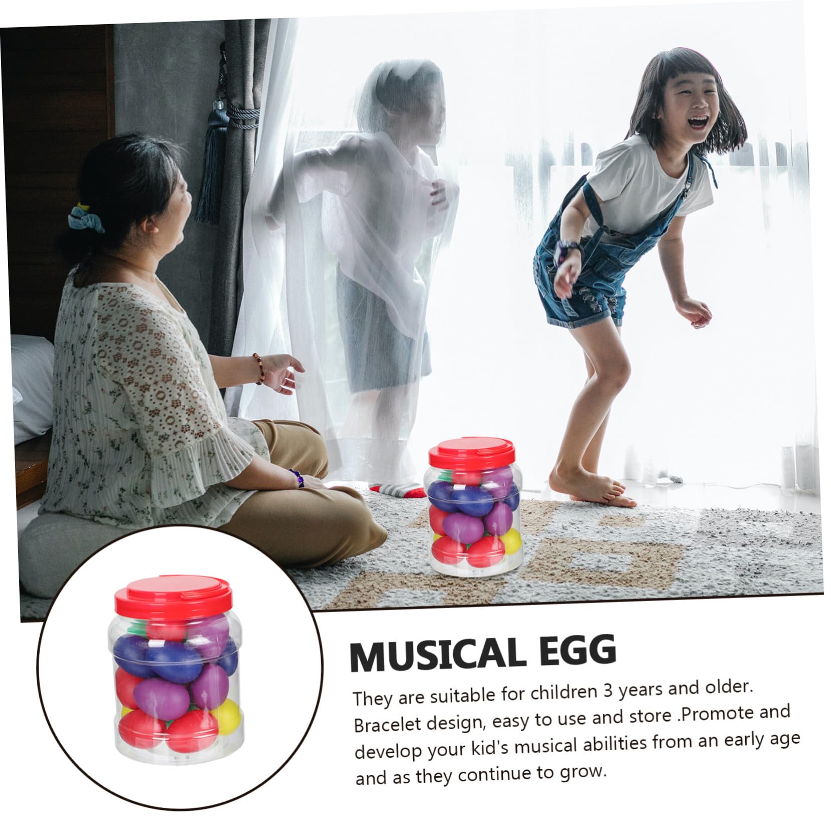 BESPORTBLE 20pezzi Strumenti Percussione Uova Per Ragazzo Ragazza Ragazza Giocattoli Musicali Educativi Uova Maracas Colorate Per Sviluppo Ritmo e Creatività Materiale Sicuro e Facile Da Usar