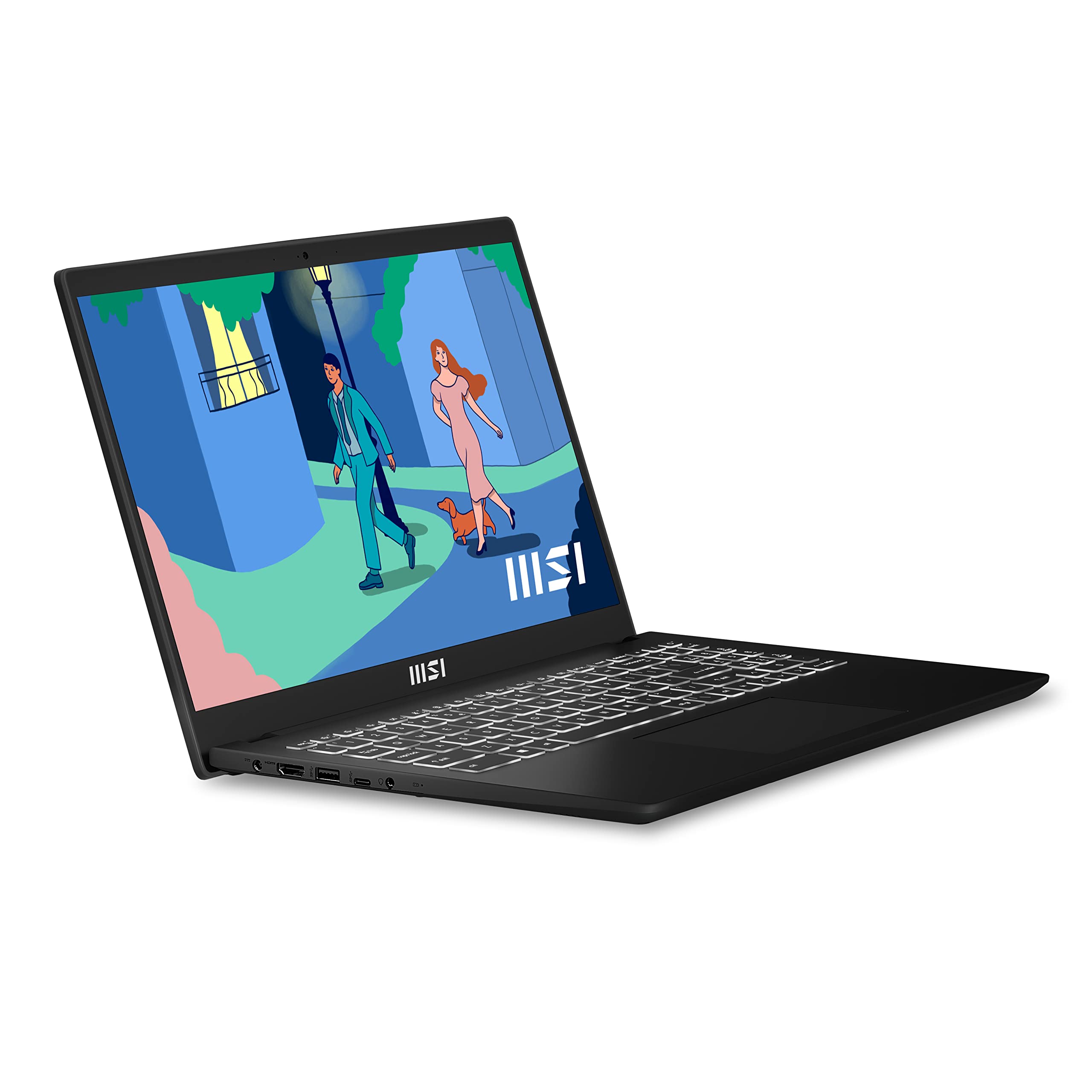 MSI Modern 14 C7M-423XES Ordenador Portátil 14" FHD, Ryzen 7 7730U, AMD Radeon Graphics, 16GB RAM, 1TB SSD, Sin Sistema operativo, Classic Black, Teclado QWERTY Español — view 78