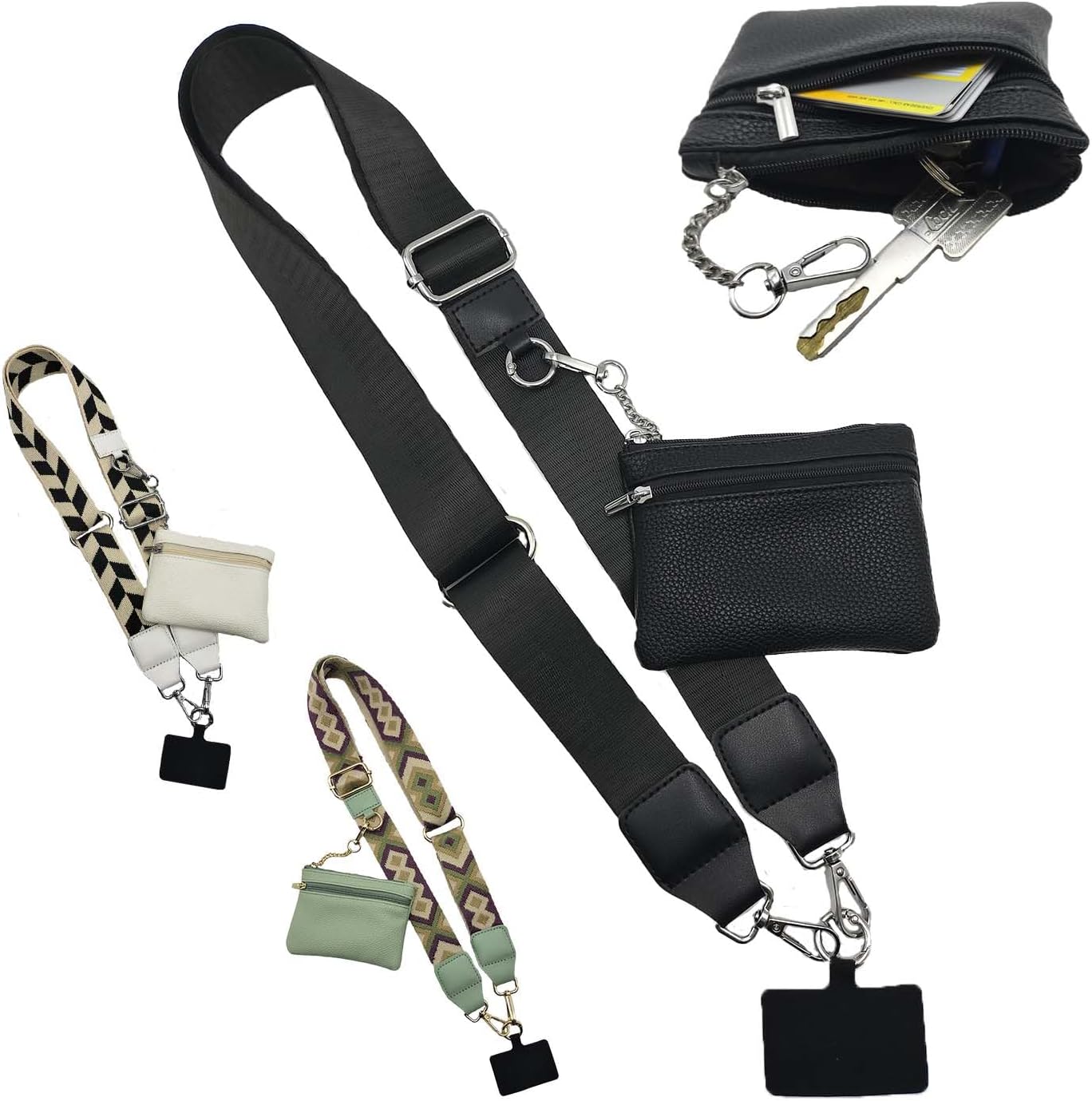 Amazon.com: XAUKEU Clip and Go Strap for Phone with Wallet Crossbody ...