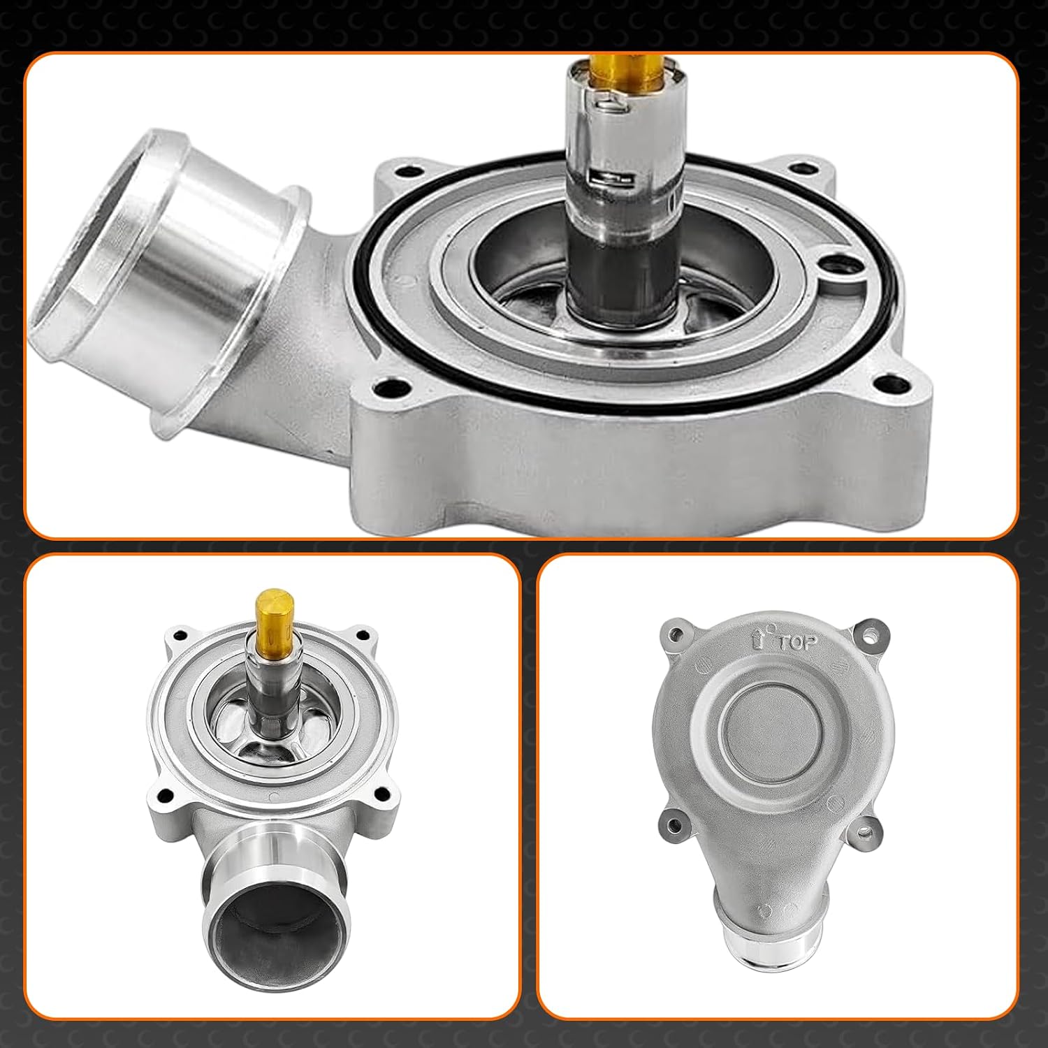 Thermostat A4712006215 A4712007515 A4722001315 For Detroit DD13 DD15 Engines, 188 °F/ 87 °C, Hardened Aluminum