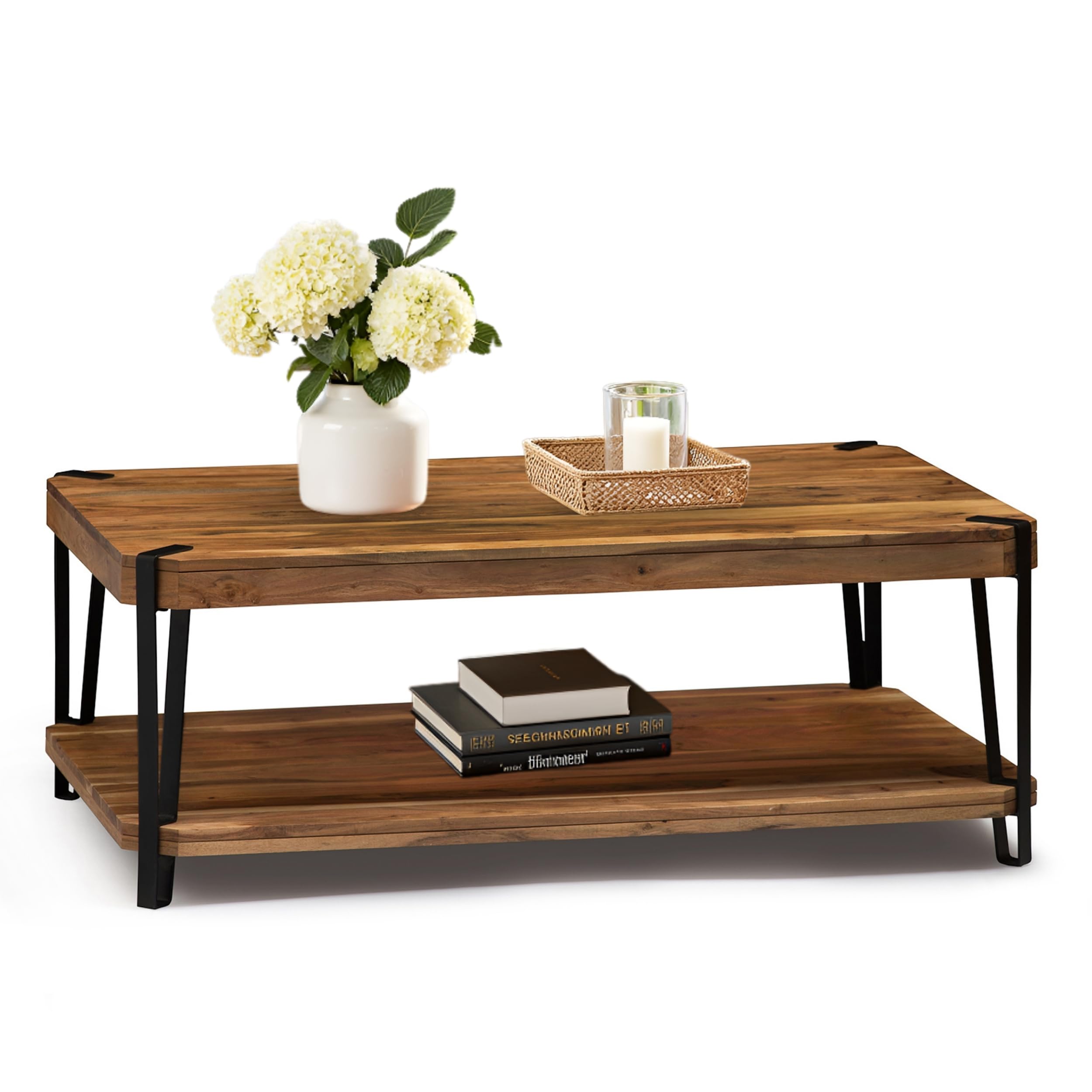 Amazon.com: Ryegate Large Coffee Table, 48 Inch Natural Solid