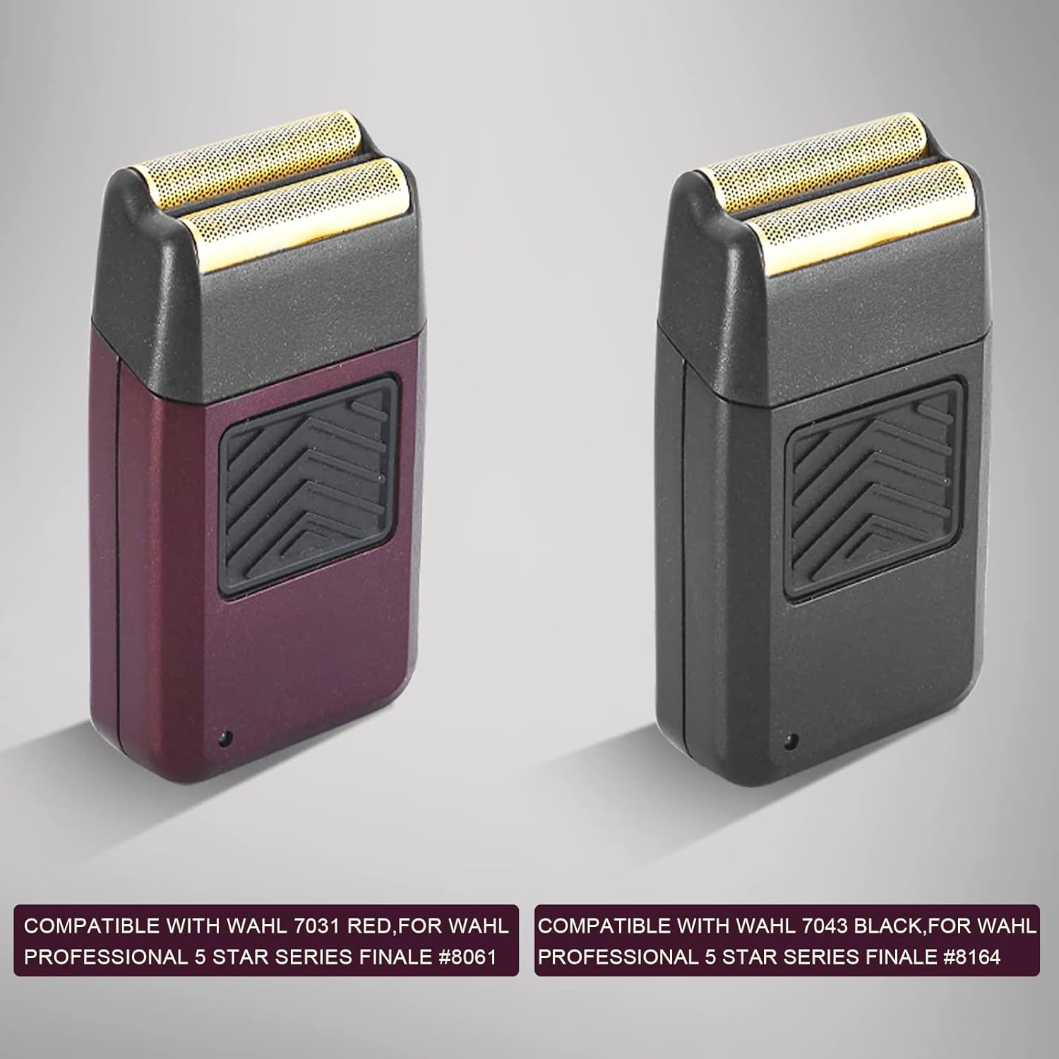 4 Pack Professional 5 Star Series Finale Shaver Replacement Foil and Cutter Bar Assembly Compatible with wahl Shaver Foil 7031-100, 7043-100 Super Close Shaving Replacement Heads (7043-4PCS)