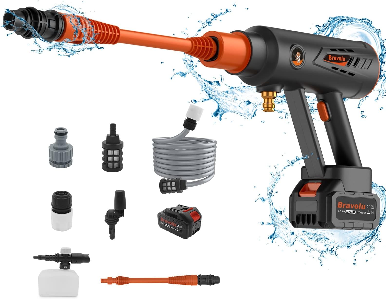 JML Starlyf Idropulitrice Senza Fili Portatile - Getto Ad Alta Pressione 1500W Batteria - Foto 3