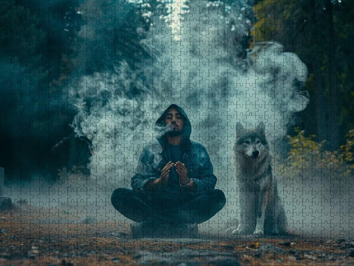 Wolf Puzzle 6000 Pezzi Adulti, Uomo Puzzle Legno con Scatola 179x105cm, Idea Regalo Uomo e Donna, Divertimento Per Adulti, per Gioco Familiar, Giochi di Sfida, Squisita confezione Regalo, O-6762