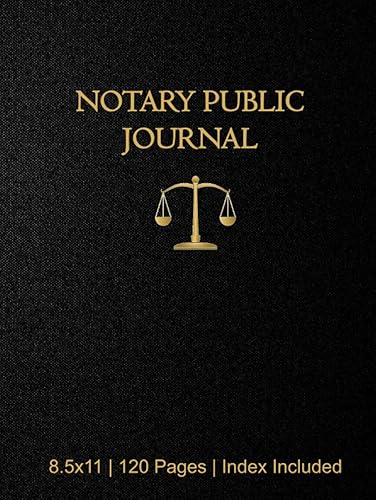 Notary Public Journal: Notary Public Record Book with an Index | 4 Records Per Page | Notary Log Book