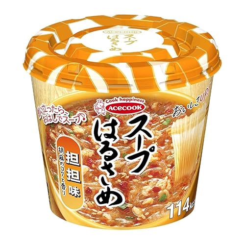 "Sopa Harusame" Tantan Taste 1.1oz 3pcs Sopa de fideos Instantáneos Japonesa Ace Cock Ninjapo