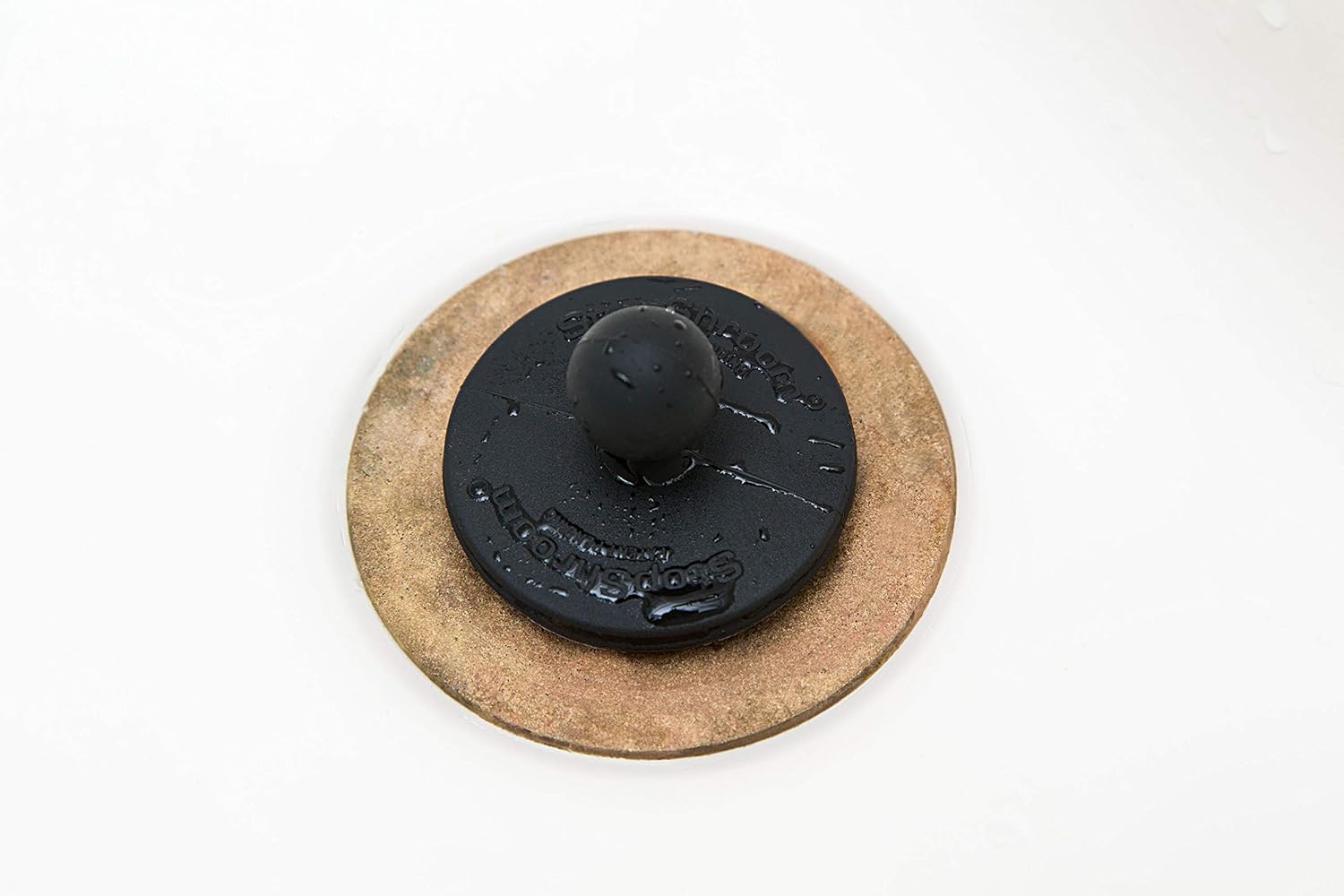 StopShroom 2'' Matte Black Rubber Drain Protector