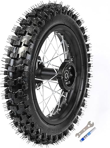 Miniatura 10 de Neumático y llanta delantera 60/100-14 + trasera 80/100-12 con rodamiento de 0.591 in para todoterreno Dirt Pit Bike Apollo Taotao Coolster SSR 110