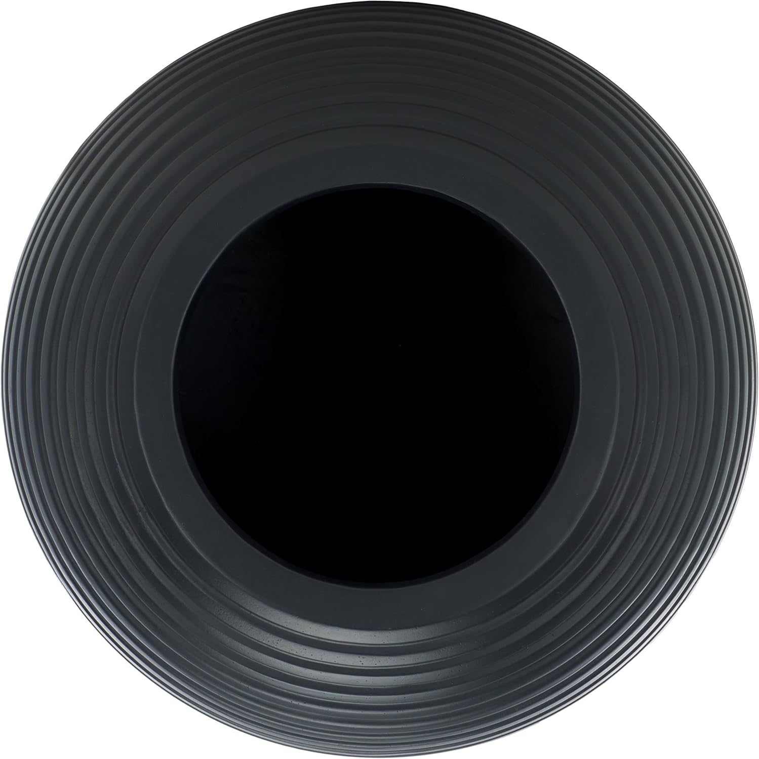 SAFAVIEH Outdoor - Mora BlackFiconstone Cement Round Planter Pot with Drainage Hole, Fully Assembled (PAT1534A)