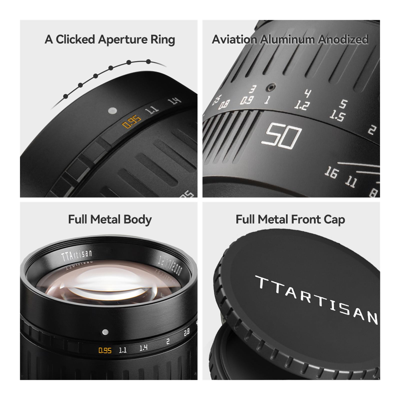 Amazon.com : TTArtisan 50mm F0.95 APSH Full Frame Manual Focus