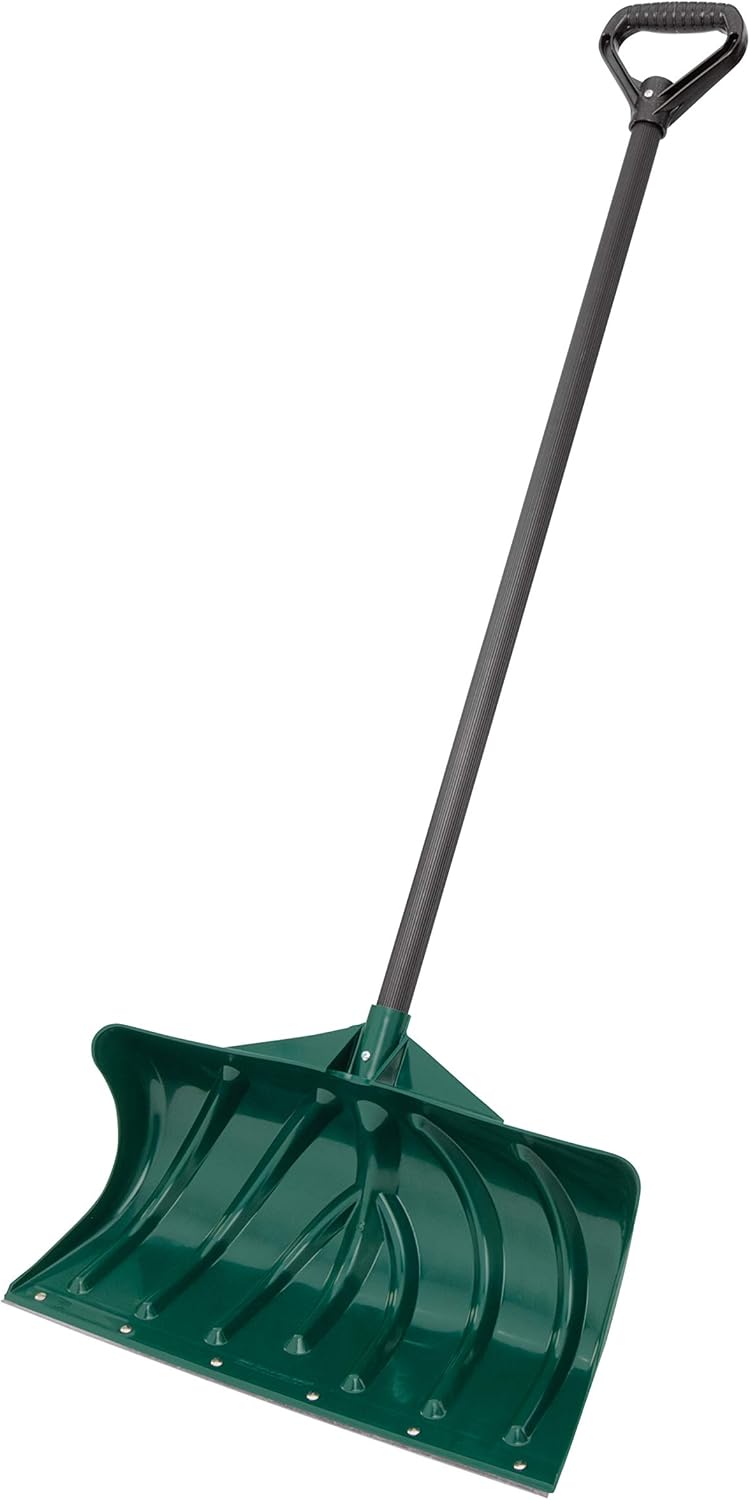 Suncast SP1550 20Inch Snow Shovel/Pusher with Wear Strip, Green