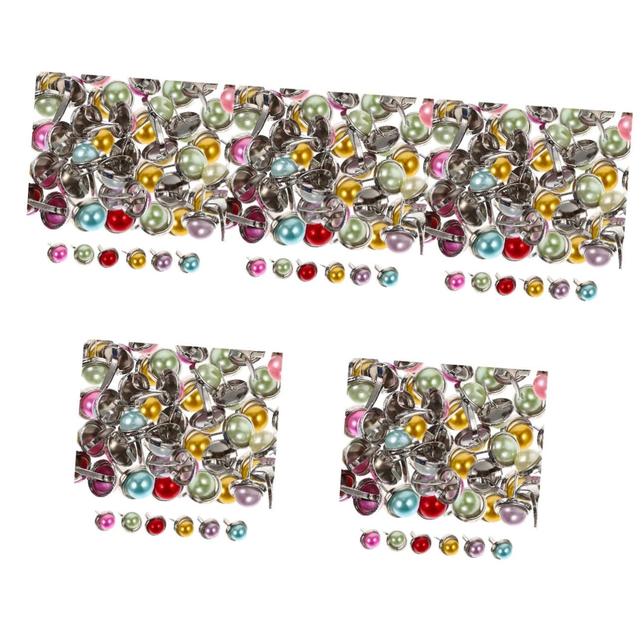 Attaches pour scrapbooking et projets de bureau : 500 mini attaches lisses pour papier