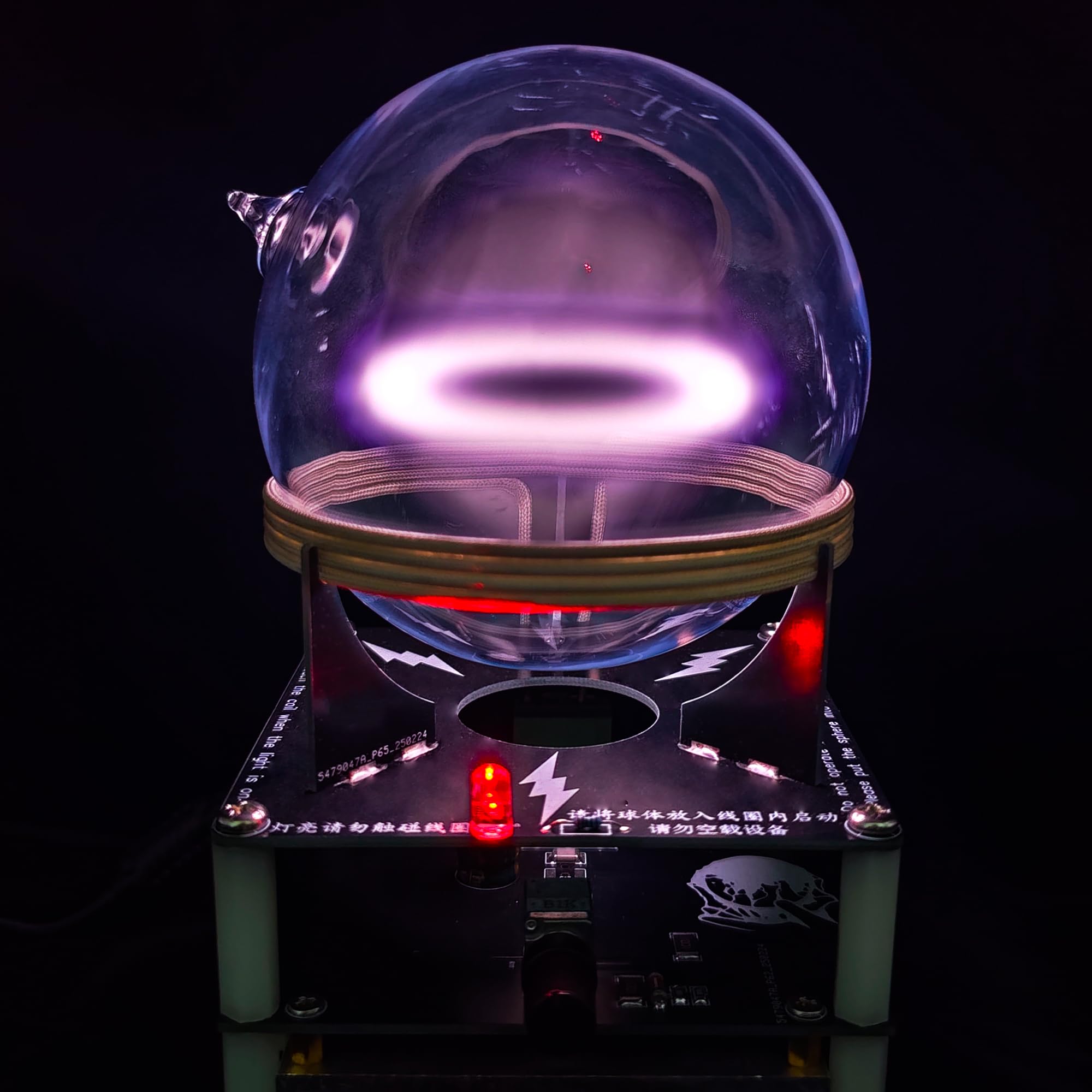 Tesla Spiral-Licht, dynamischer Plasma-Ring, wissenschaftliches Experiment, Gadget, Geek-Sammelstück, Party-Lichtdekoration