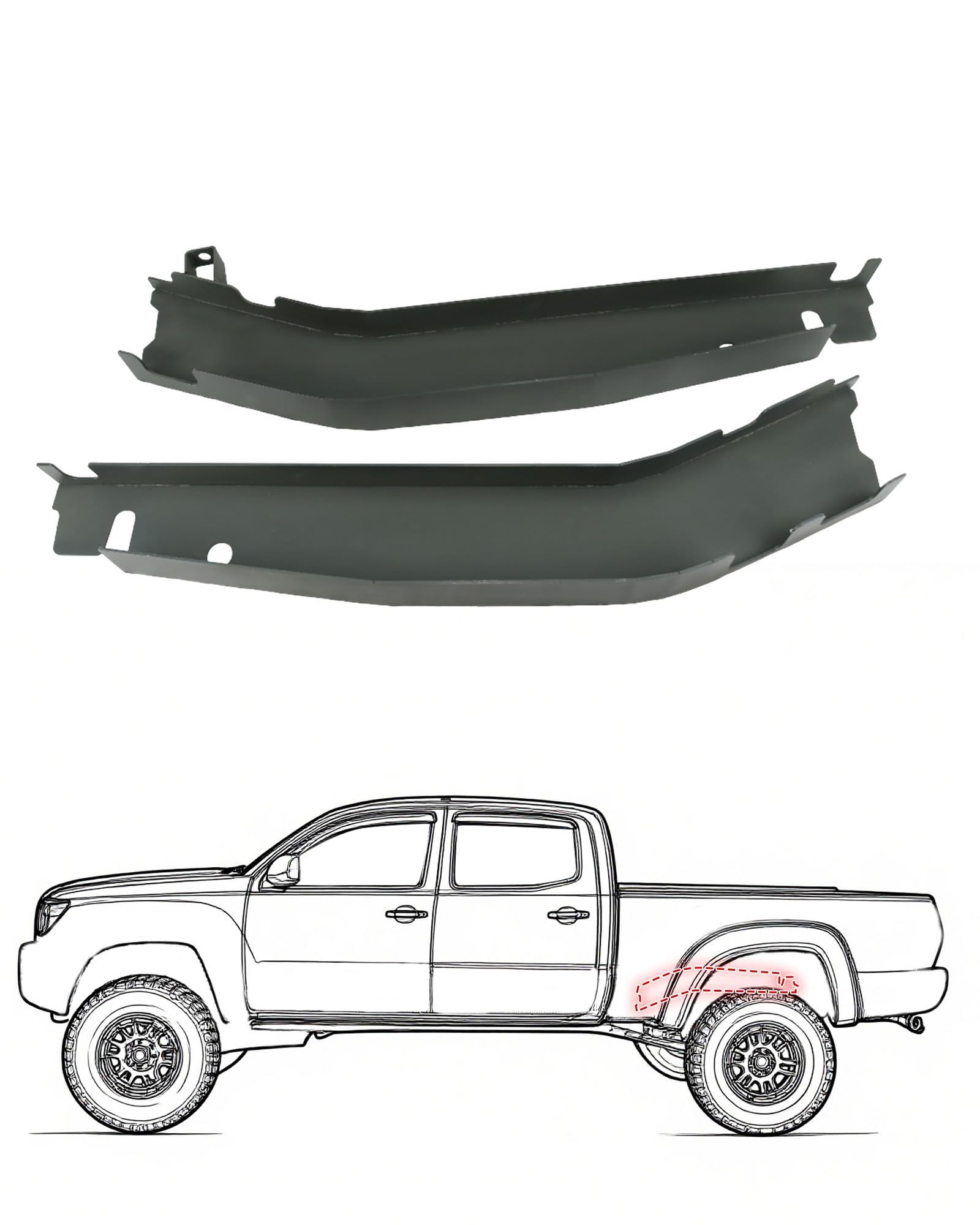 Amazon.com: Mountainpeak Mid Rear Frame Rust Repair Kit Fit for