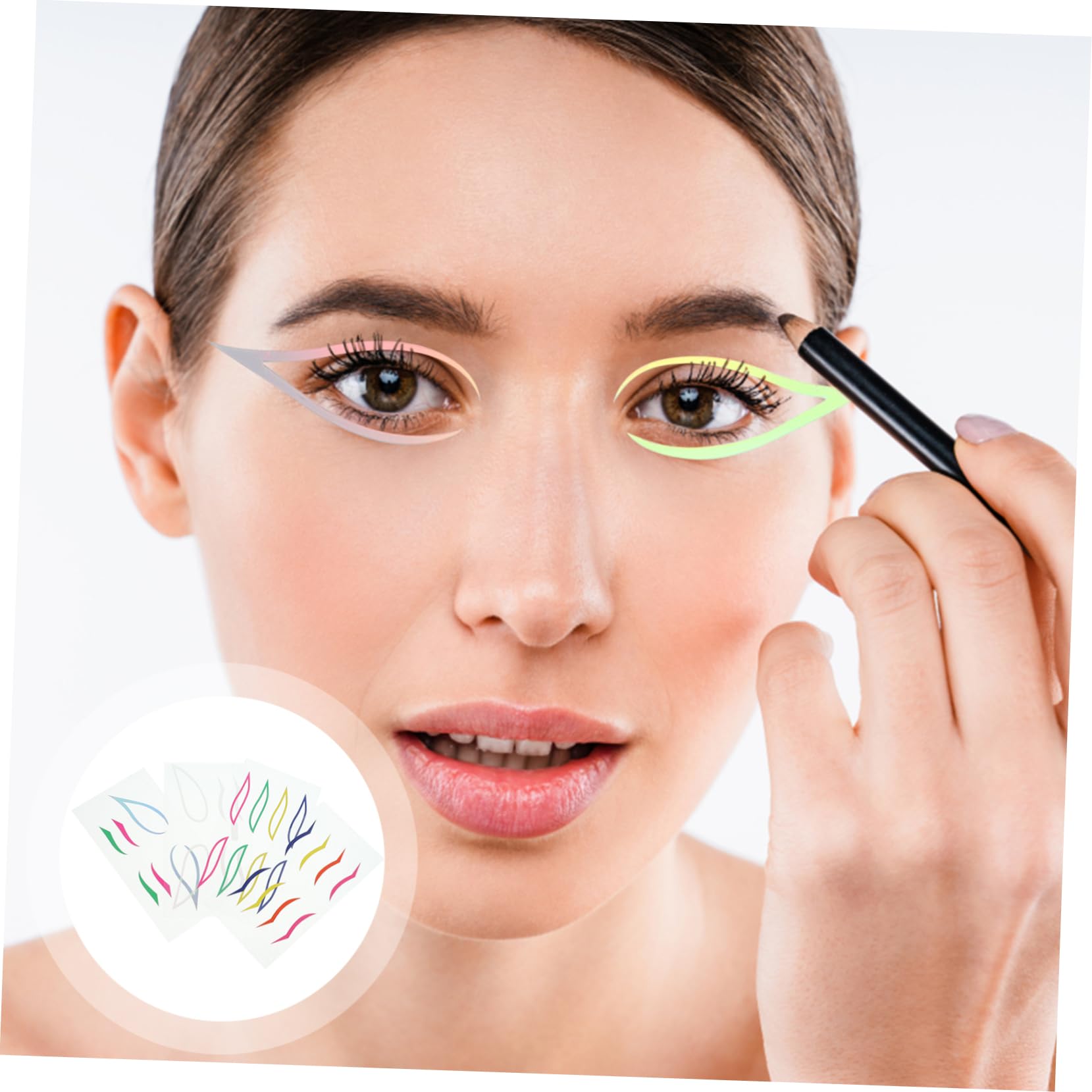 Ipetboom 20sets Eyeliner Stickers Da Adesivi Professionali Per Trucco Occhi Facile Applicazione Per Mascherate Festival e Vita Quotidiana Design Per Tutti Tipi Di Occhi