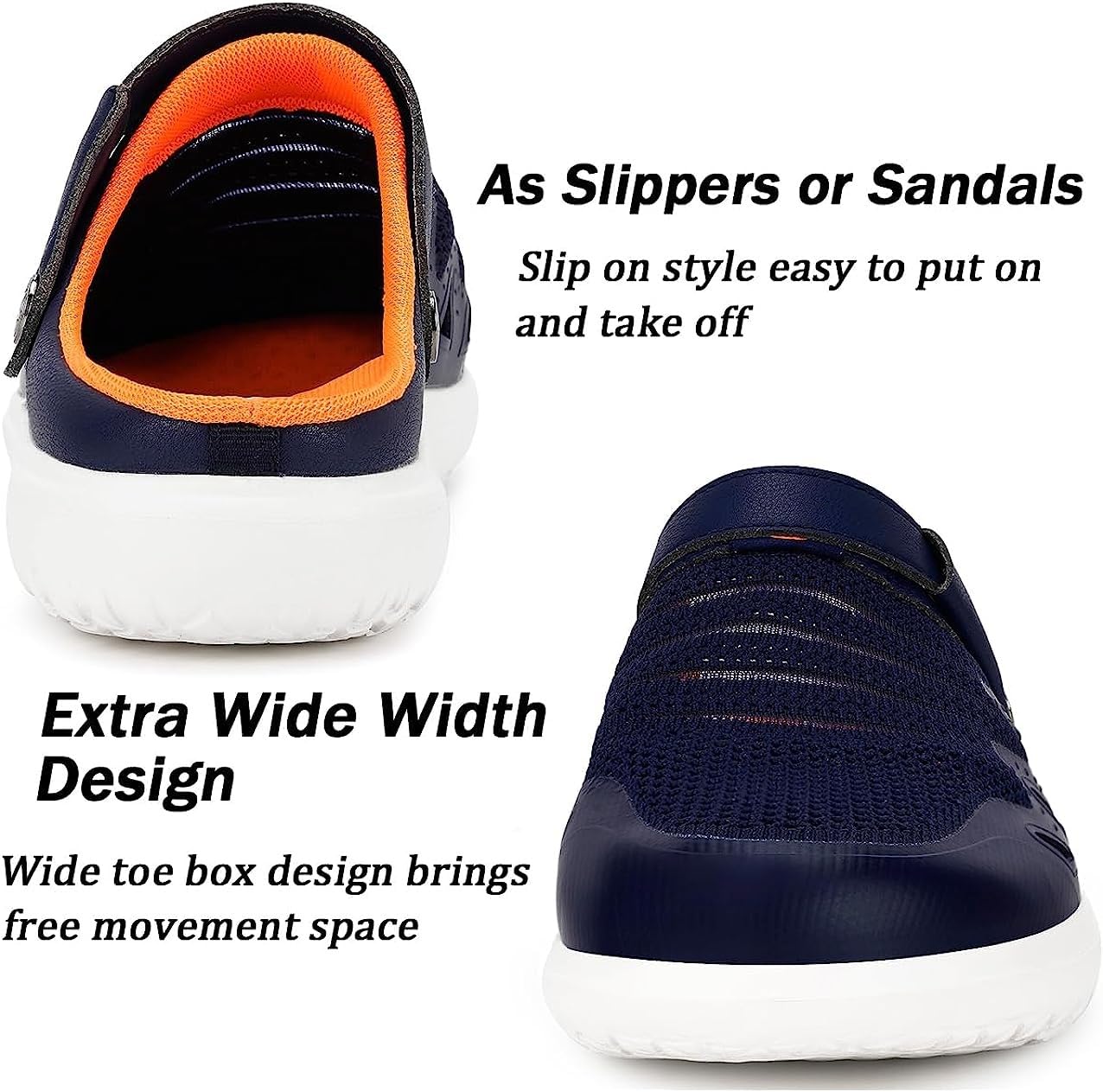 Zuecos Unisex Hombres Mujeres Zapatillas de Playa Sandalias Piscina Vernano Respirable Malla Antideslizante Ligero Casual Pantuflas
