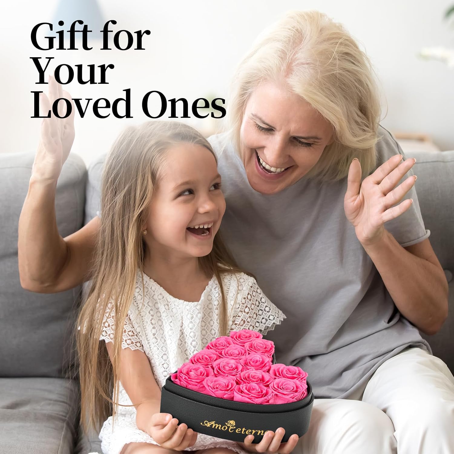 Flower, Forever Roses in A Box, Fresh Flowers, Birthday Gifts for Her, Women, Mom, Girlfriend, Wife, Grandma,Pink Forever Roses - Image 5