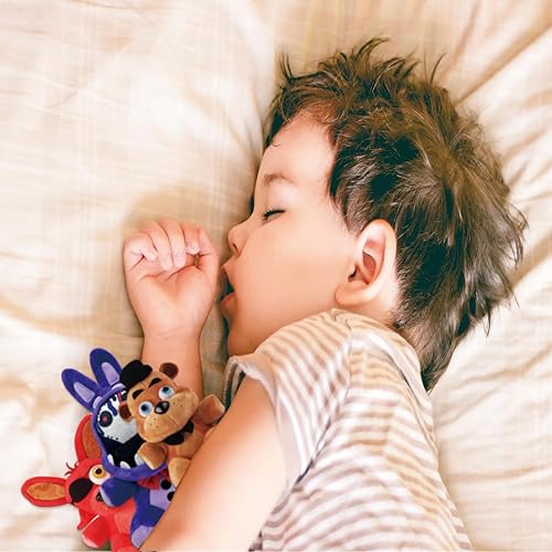 Miniatura 6 de TZMAPU FNAF Fazbear - Figura de peluche de conejo morado marchito, juguete de peluche de FNAF para niños, peluche de violación de seguridad FNAF