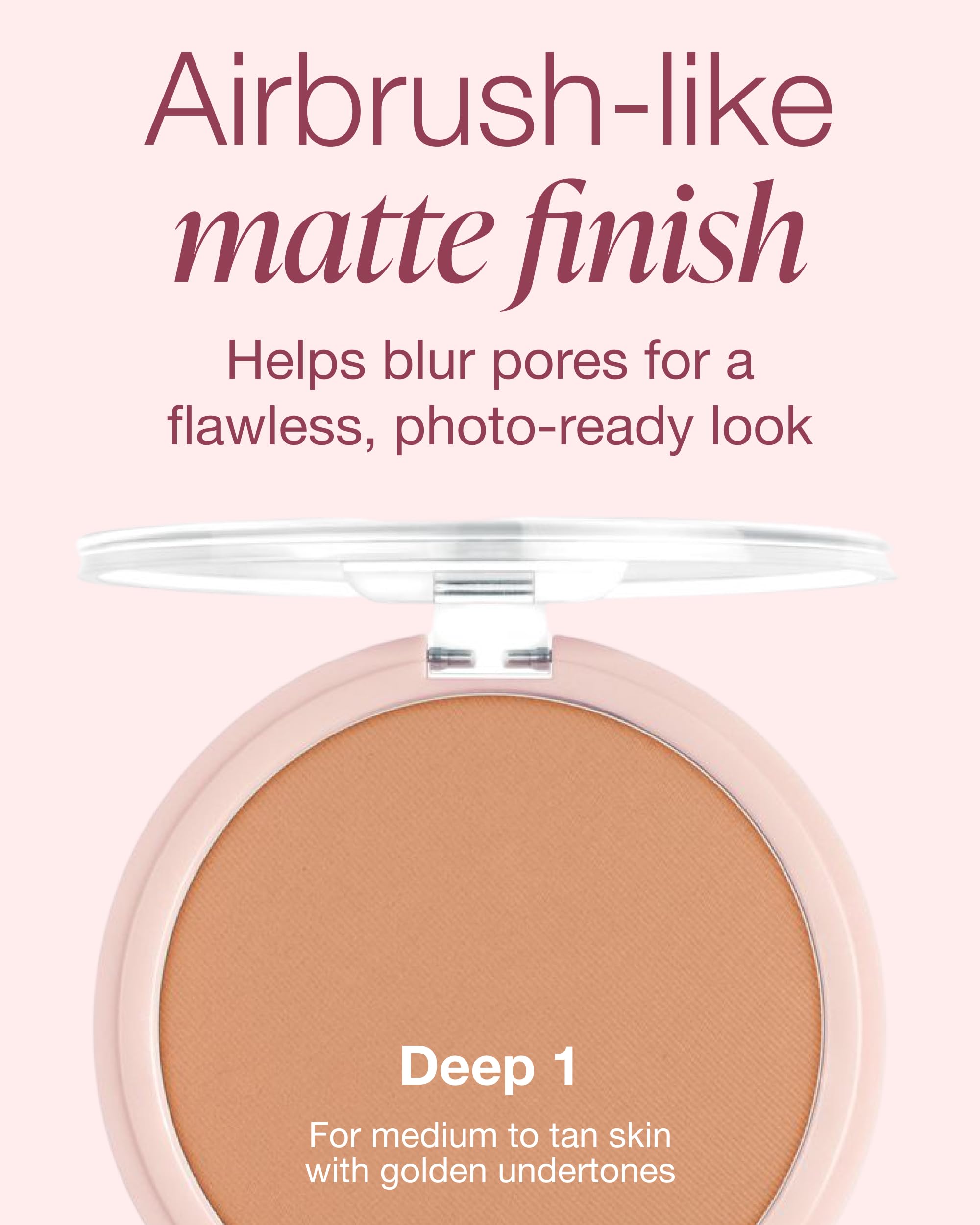 Mineral Fusion, Pressed Powder Foundation, Light to Full Coverage, Deep 1, 10ml (9 g)