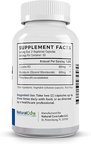 Miniatura 3 de Paquete L-lisina + monolaurina + L-lisina limpia