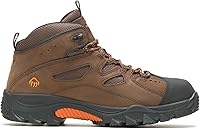 Vista 1 de Wolverine Hudson Steel Toe Mid Sr Hiler Botas de moda para hombre Marrón oscuro/Negro