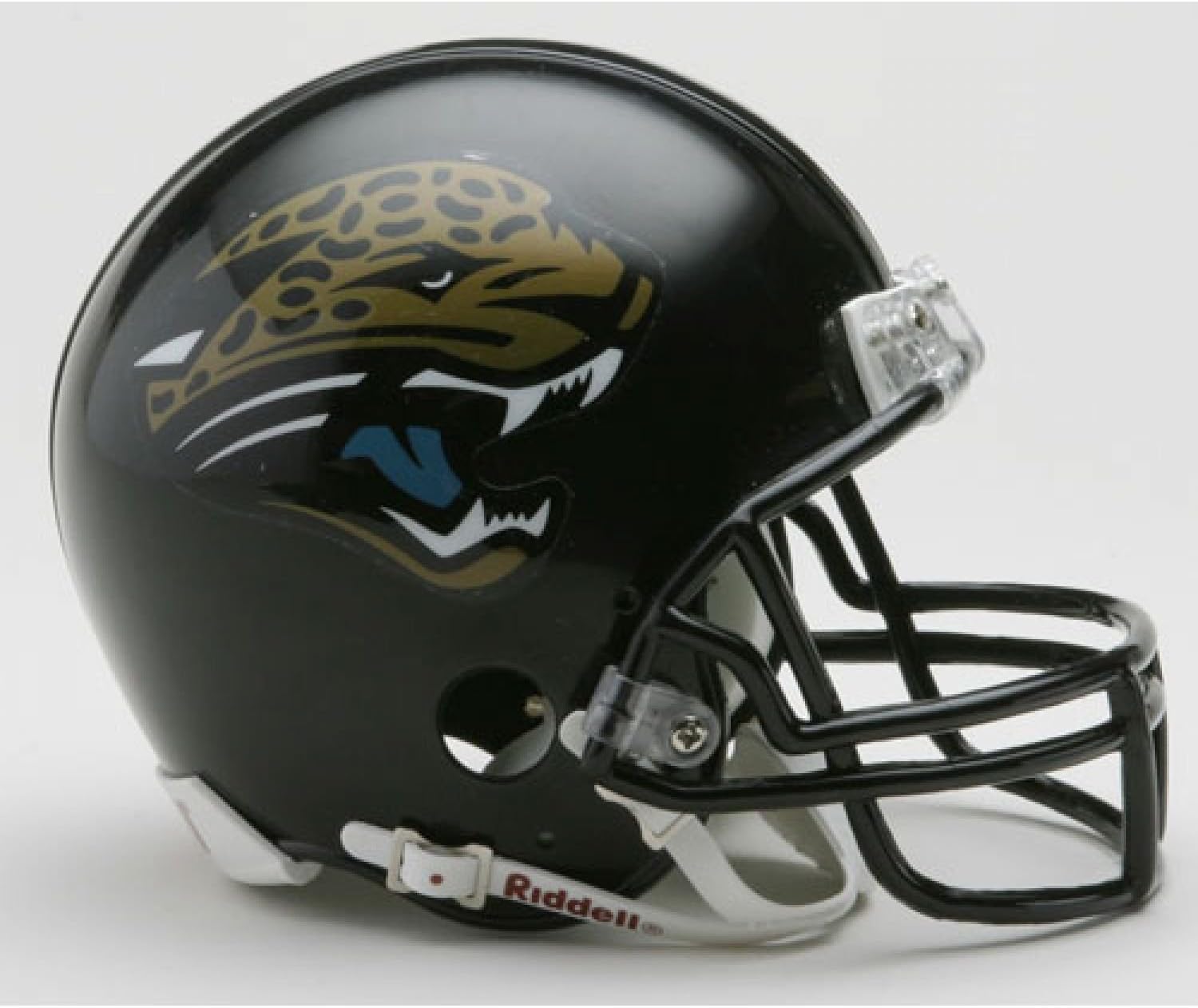 Mini Casque Chromé Jacksonville Jaguars NFL - Réplique Officielle Riddell - Taille Unique, Décoration Ou Collection