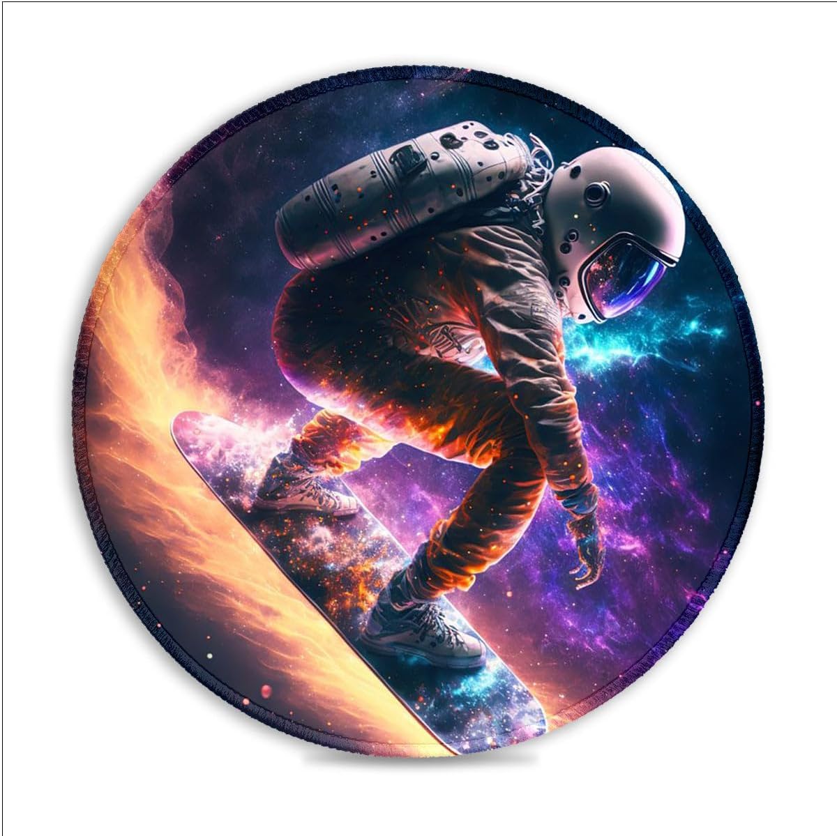 CHTXD Gaming-Mauspad Astronaut Space Snowboard cm, Mauspad aus SU-Stoff ...