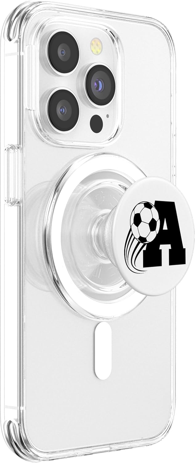 Soccer Pop Socket - Soccer Popsocket - Letter A PopSockets PopGrip: Swappable Grip for Phones & Tablets PopSockets MagSafe PopGrip for iPhone