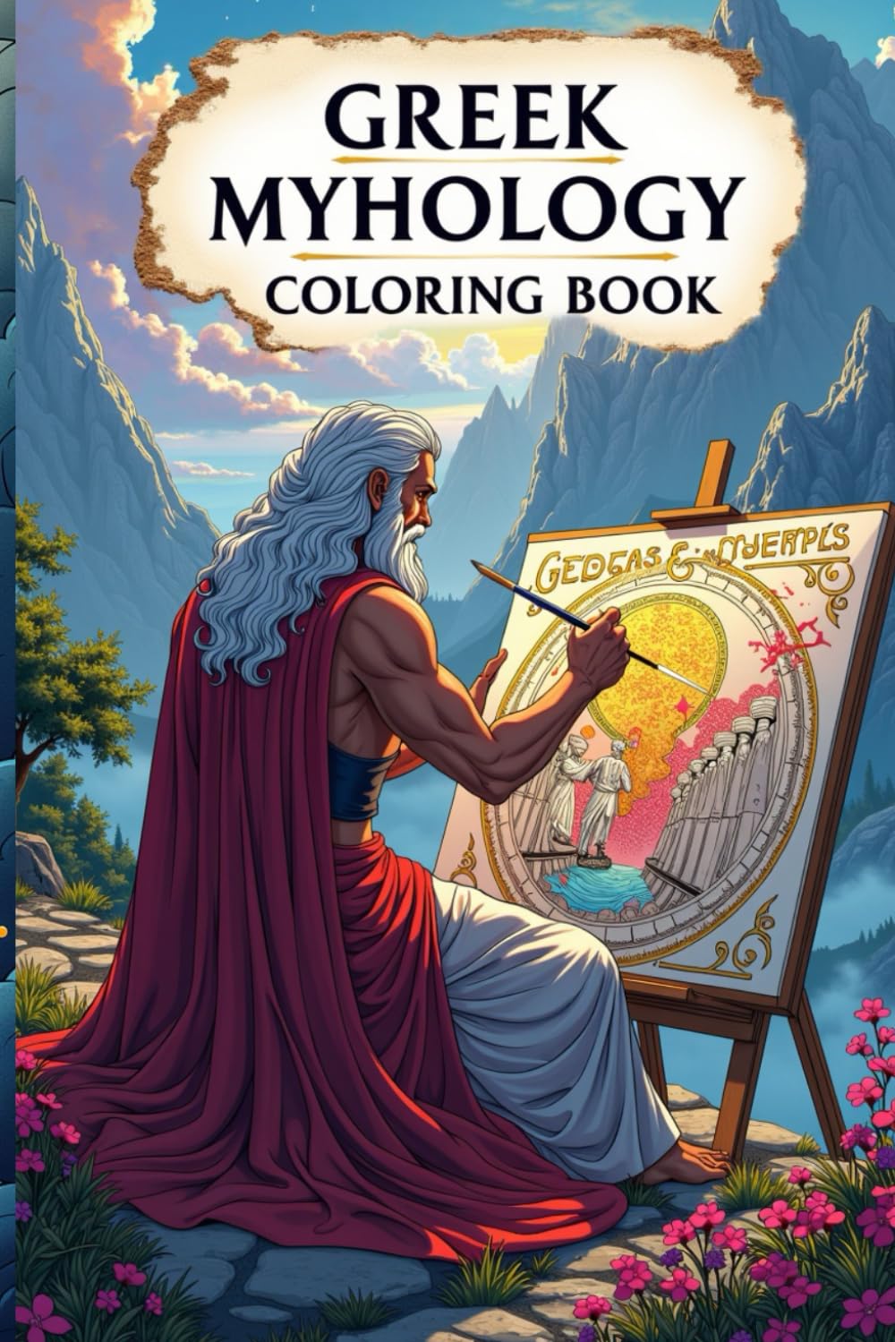 Coloring Book Greek Mythology: Discover the World of Mythical Creatures, Heroes, and Gods in Intricate Detail