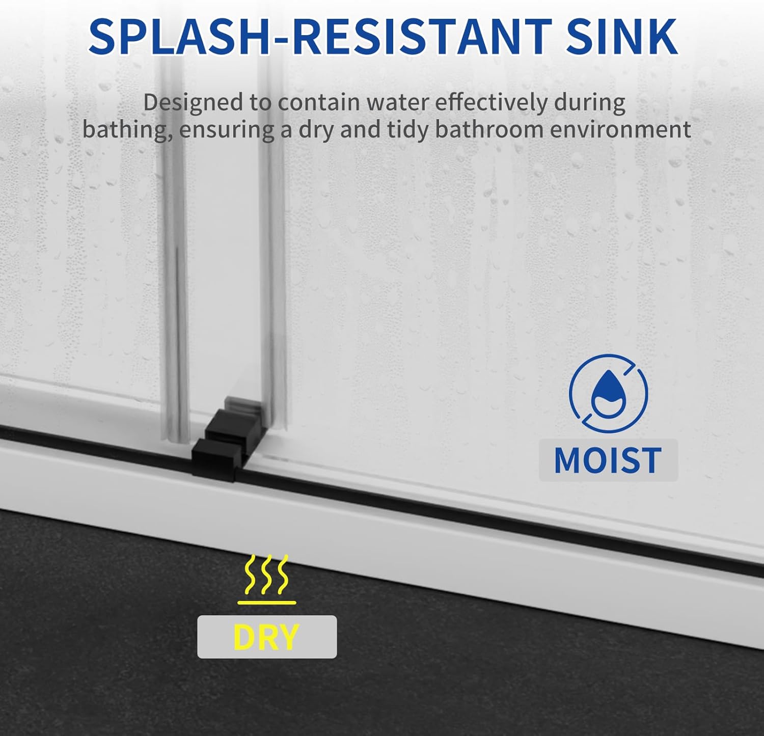 56-60 in. W x 76 in. H Double Sliding Frameless Shower Door, 5/16" (8mm) Tempered Glass with Double Nano Coating, Easy-to-Clean Bathroom Glass Door （Matte Black）