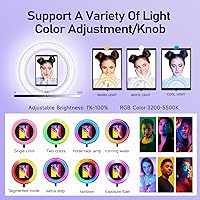 Vista 4 de Cabina fotográfica portátil Shell Stand para Ipad 10.2 '' 10.9'' 11'' 12.9'' Selfie PhotoBooth Máquinas con Software APP Control Ring Ligh Free